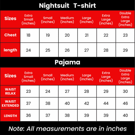Women's Fantastic Print Night Suit – Soft Loose Fit Short Sleeve T-Shirt & Solid Pajama Set